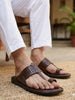 Men Brown Casual Outfit Kolhapuri Toe Ring Strap Ortho Slippers|Memory Cushioned Footbed|Ultra Lightweight and Comfort Slip On Slipper