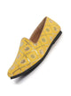 Men Yellow Traditional Sequin Ethnic Slip On Juttis and Mojaris for Wedding|9 Colors|1-14UK Small Plus Sizes|Traditional Kurtas & Sherwani Shoe