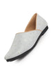 Men Sky Embroidery Sequin Ethnic Slip On Half Cut Juttis and Mojaris for Wedding|Festive Party Slip-On|Traditional Sherwani Shoes