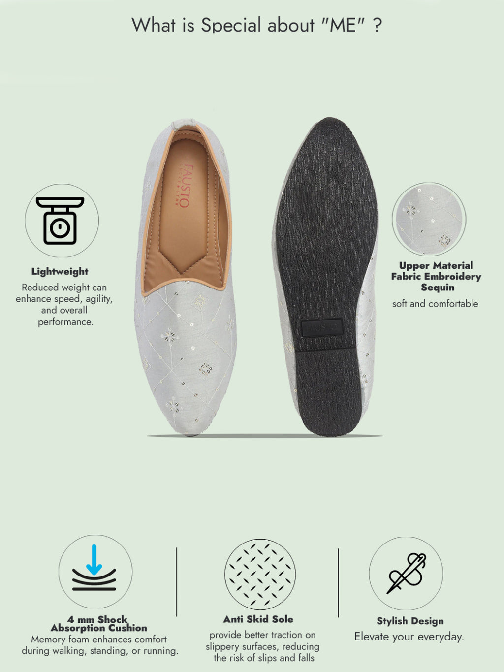 men sky embroidery sequin ethnic slip on juttis and mojaris for wedding