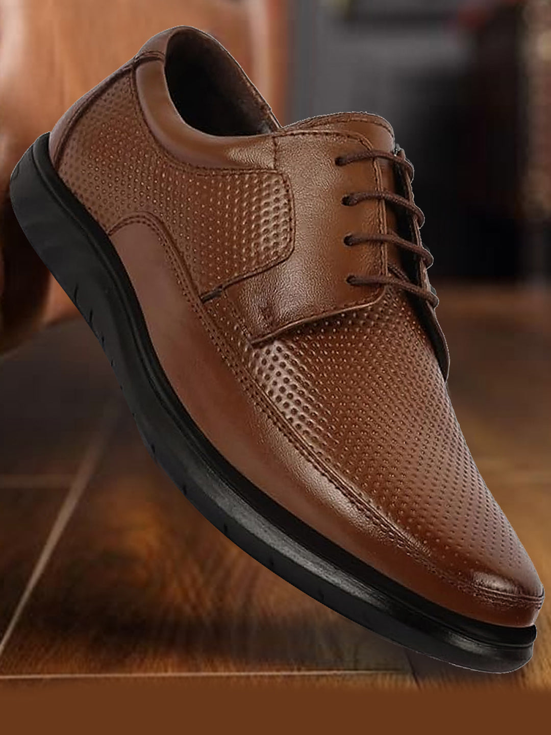 Buy Men Tan Genuine Leather Formal Flat Heel Shoes For Office FAUSTO.in Buy Men Tan Genuine Leather Formal Flat Heel Shoes For Office FAUSTO.in