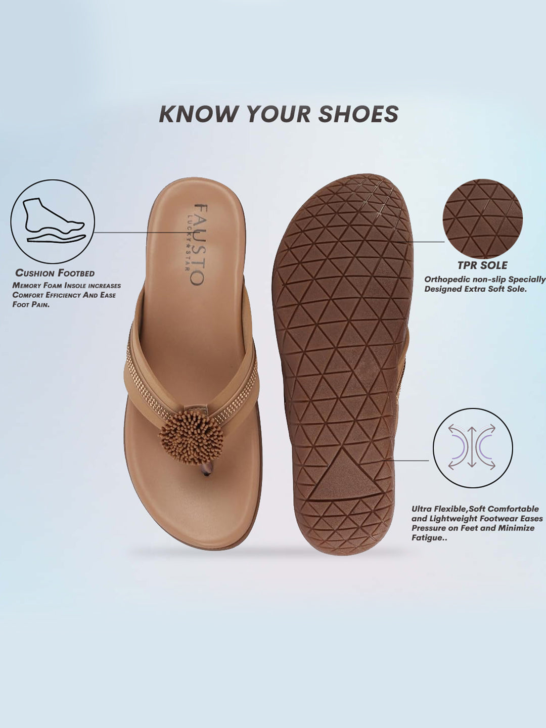 Shop Women Cheeku Shiny Beads T-Strap Slipper With Cushioned Footbed|Party|Office Wear|Weekend Online.