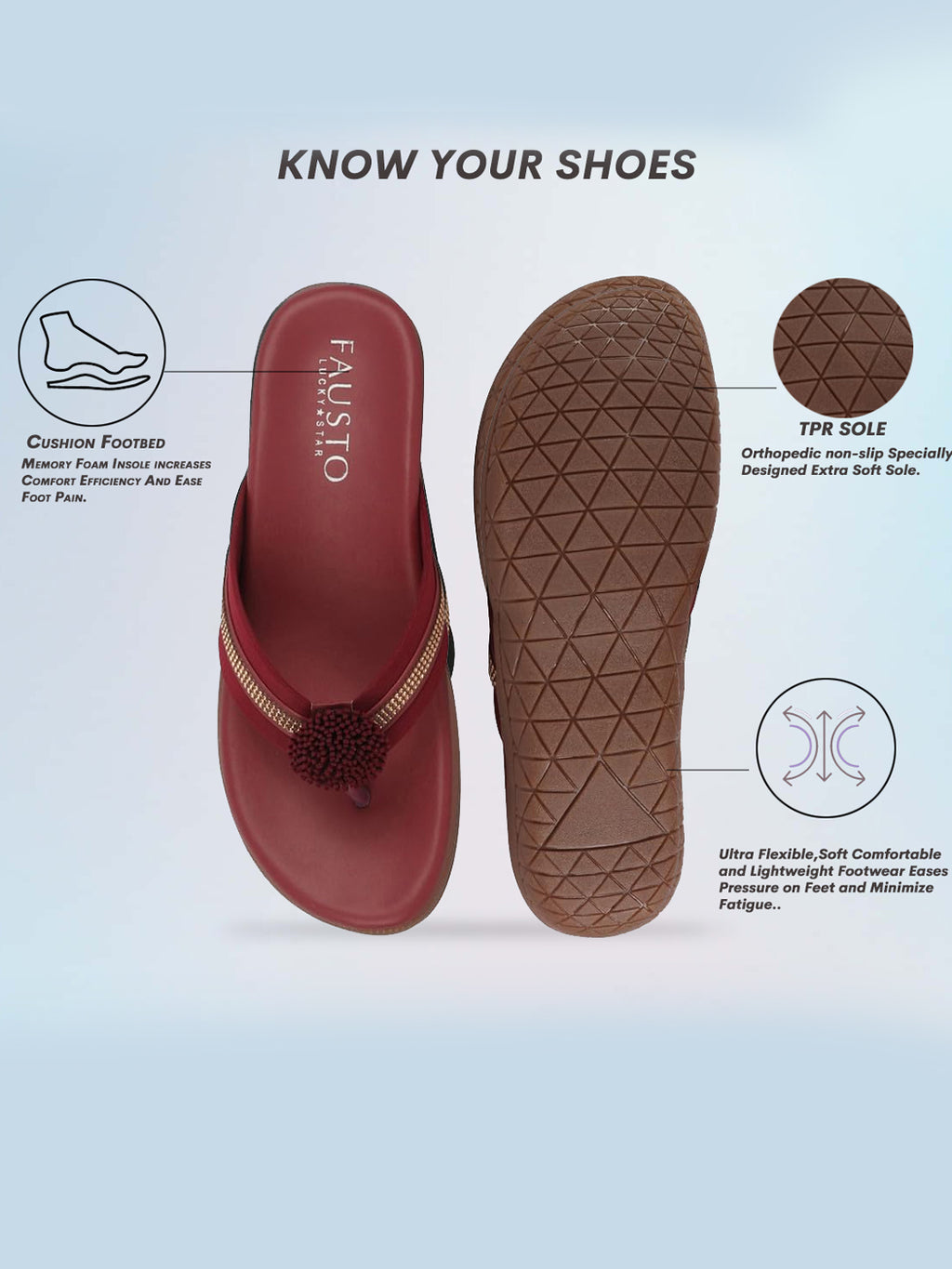 Shop Women Cherry Shiny Beads T-Strap Slipper With Cushioned Footbed|Party|Office Wear|Weekend Online.