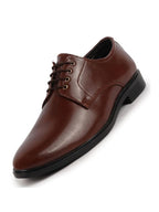 Men Brown Formal Dress Lace Up Derby Shoes With Cushioned Footbed For Office|Work