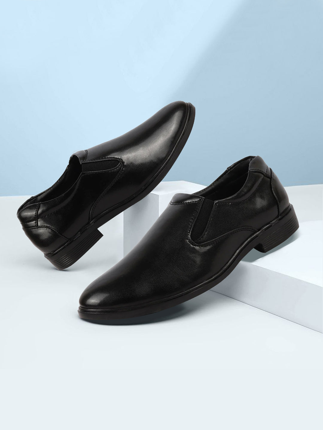 Shop Men's Black Formal Dress Shoes With Cushioned Online