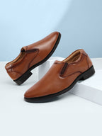 Shop Men Tan Uniform Dress Anti Skid Sole Slip On Formal Shoes For Office|Work|Party Online.