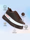 Men Brown Classic Chunky Lace Up Sneaker Ankle Shoes|Walking|Low Top|Casual Shoe