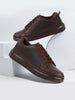 Men Brown Classic Chunky Lace Up Sneaker Ankle Shoes|Walking|Low Top|Casual Shoe