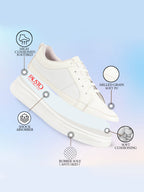 Shop Men White Classic Chunky Lace Up Sneaker Ankle Shoes