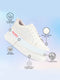 Men White Classic Chunky Lace Up Sneaker Ankle Shoes|Walking|Low Top|Casual Shoe