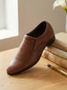 Men Tan Formal Office Meeting Slip On Shoes