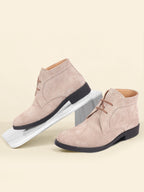 Shop Men Cheeku Suede Leather High Ankle Lace Up Chukka Boots Online.