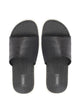 Men Black Open Toe Ultra Light Flexible Slip-On Slippers Flip-Flops