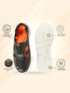 Men Olive Hook and Loop Breathable Back Strap Ultra Lightweight Sports Shoe Style Sandals