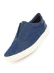 Men Navy Blue Classic Upper Denim Comfort No Touch Slip On Canvas Sneakers Shoes