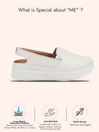 Shop Women Silver Perforated Laser Cut Classic Back Open Slip On Mules Shoes|Work|Casual|Loafer Shoes|Comfort Online.