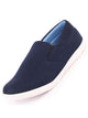 Men Blue Casual Canvas Slip-On Shoes