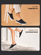 men black casual canvas slip-on shoes