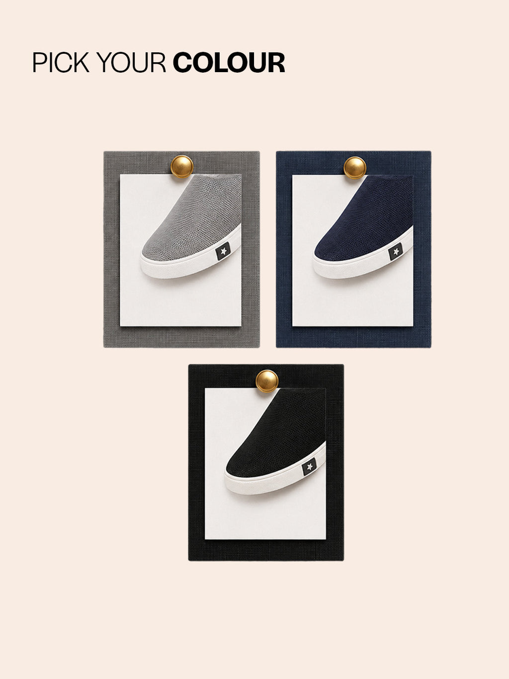 men black casual canvas slip-on shoes