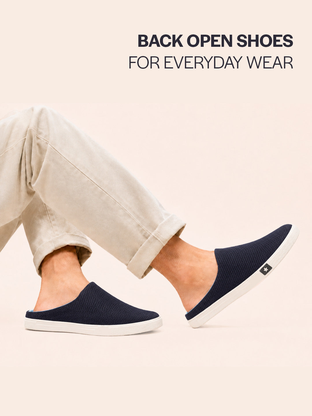 men navy blue casual canvas slip-on shoes