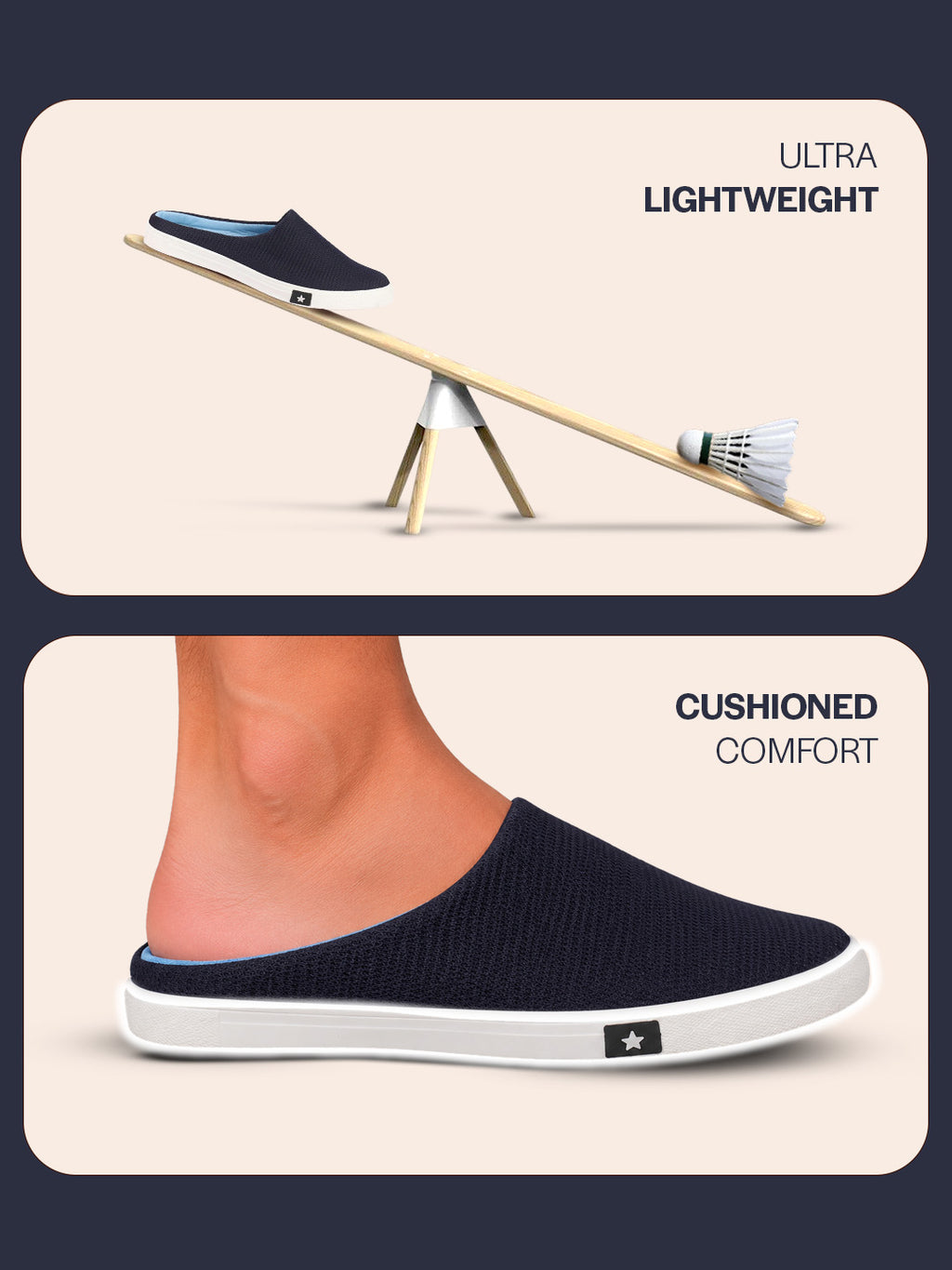 men navy blue casual canvas slip-on shoes