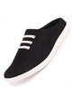 Men Black Casual Canvas Slip-On Shoes