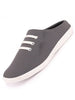 Men Grey Casual Canvas Slip-On Shoes