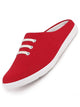 Men Red Casual Canvas Slip-On Shoes