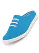 Men Sky Blue Casual Canvas Slip-On Shoes