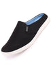 Men Black Casual Canvas Slip-On Shoes