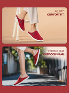 Shop Men Cherry Casual Back Open Canvas Stylish Slip On Shoes Online.