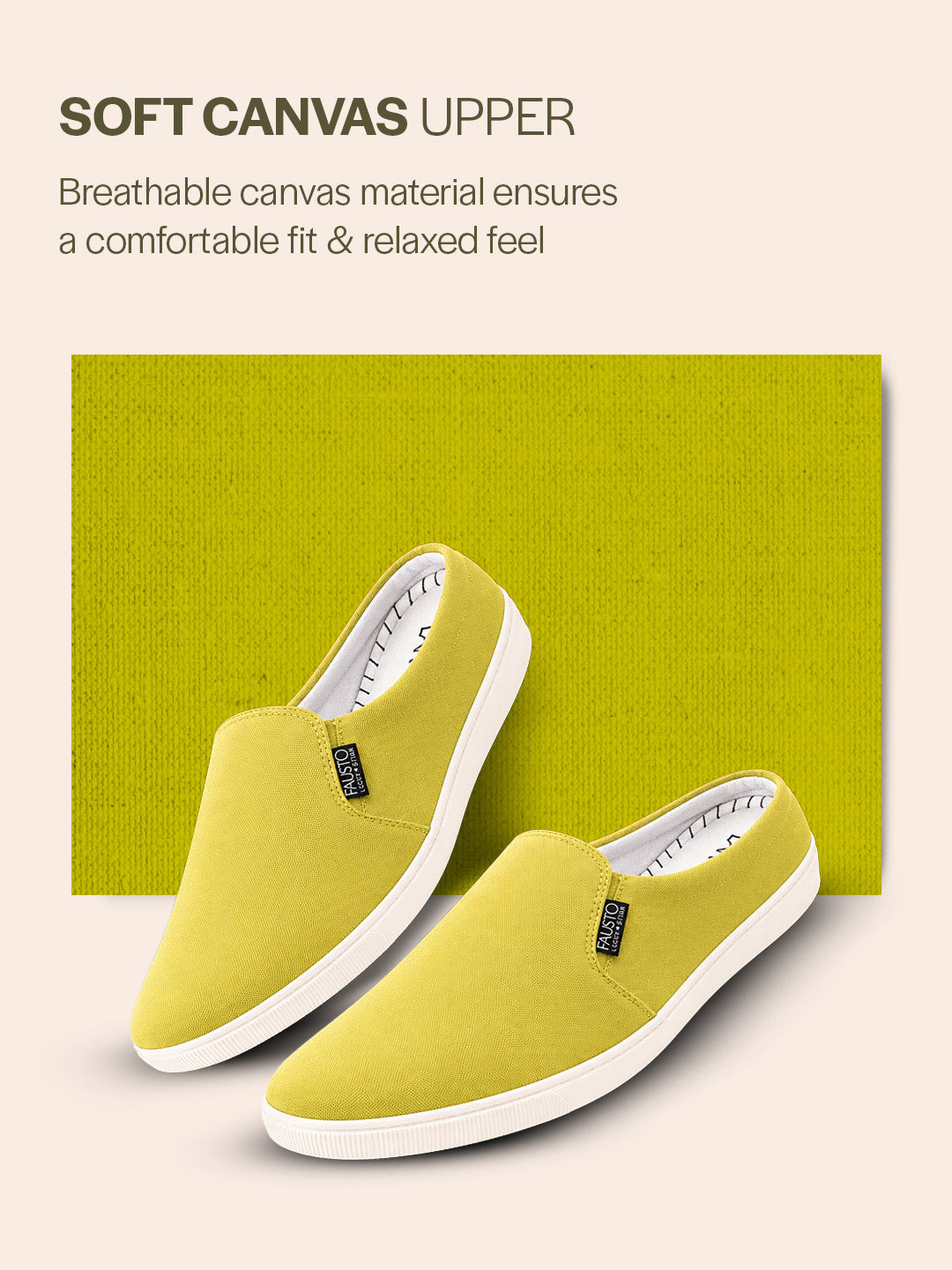 Shop Men Green Casual Back Open Canvas Stylish Slip On Shoes Online.