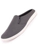 Men Grey Casual Canvas Slip-On Shoes