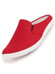 Men Red Casual Canvas Slip-On Shoes