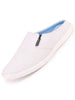 Men White Casual Canvas Slip-On Shoes