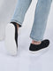men black casual canvas slip-on loafers