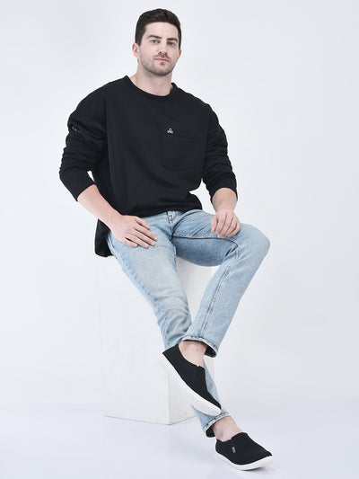 men black casual canvas slip-on loafers