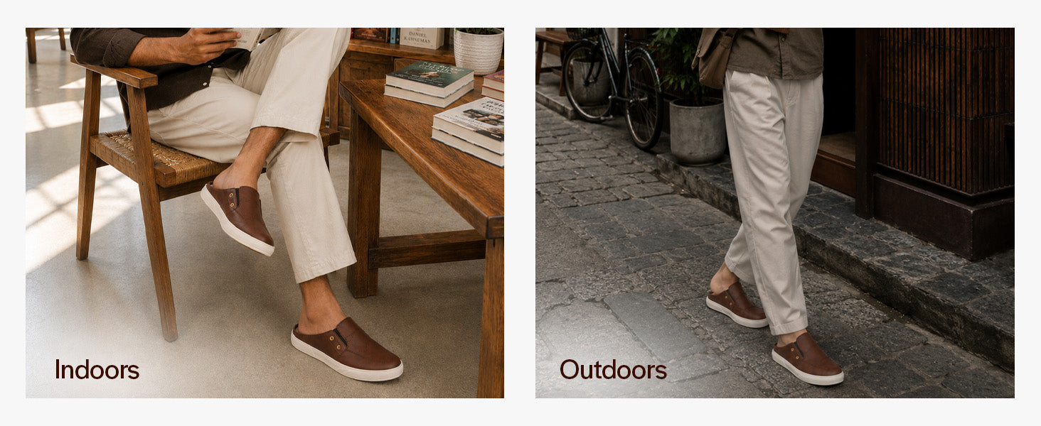 Men Brown Casual Slip-On Shoes