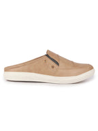 men beige casual slip-on shoes