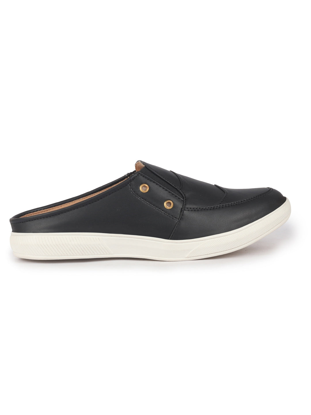 men black casual slip-on shoes