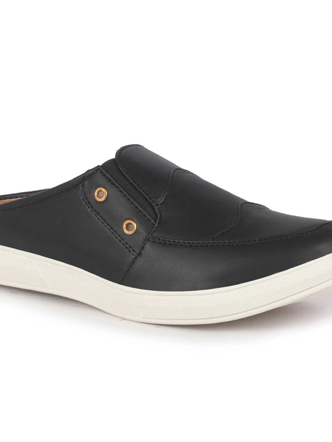 men black casual slip-on shoes