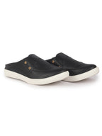 men black casual slip-on shoes