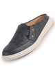 Men Navy Blue Casual Slip-On Shoes