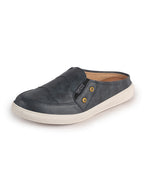 Men Navy Blue Casual Slip-On Shoes
