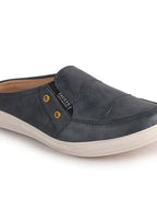 Men Navy Blue Casual Slip-On Shoes