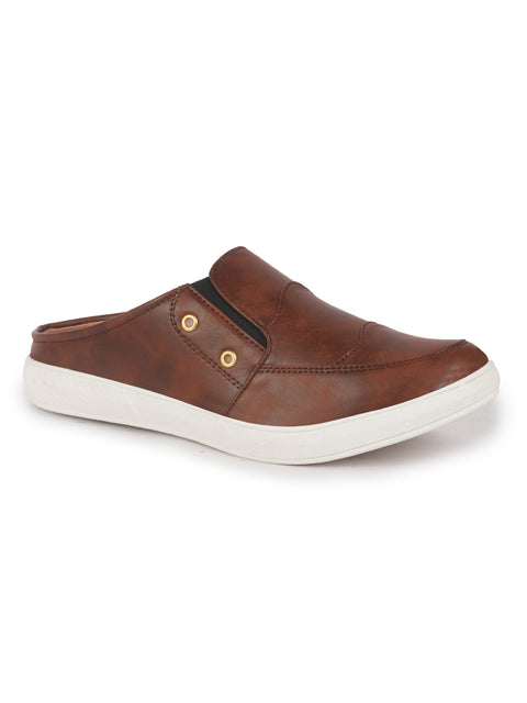 Men Brown Casual Slip-On Shoes
