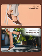 men brown casual slip-on shoes