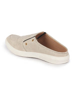 men cream casual slip-on shoes