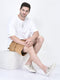 men cream casual slip-on shoes