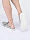 men grey casual slip-on shoes